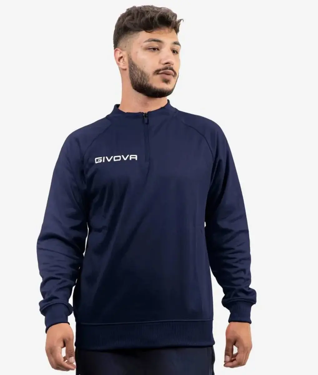 Givova 500 Half Rits Sweatshirt - M - Blauw - afbeelding 4 van 4