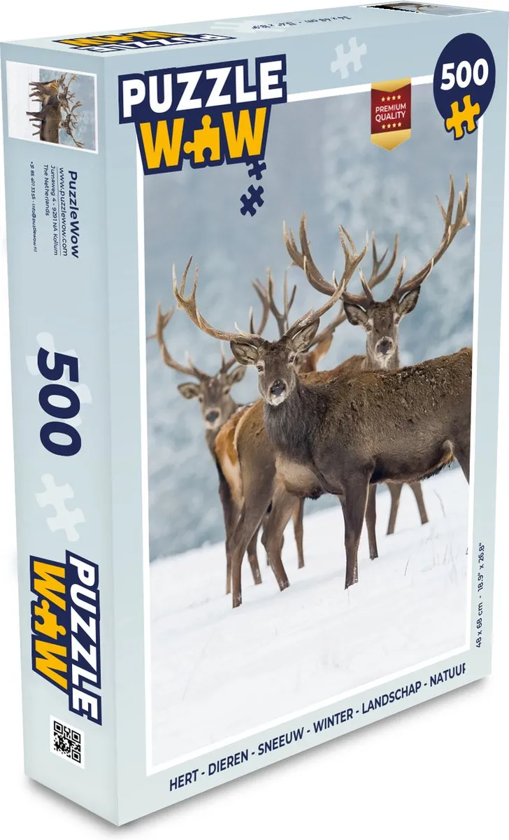 PuzzleWow Hert Puzzel 500 Stuks