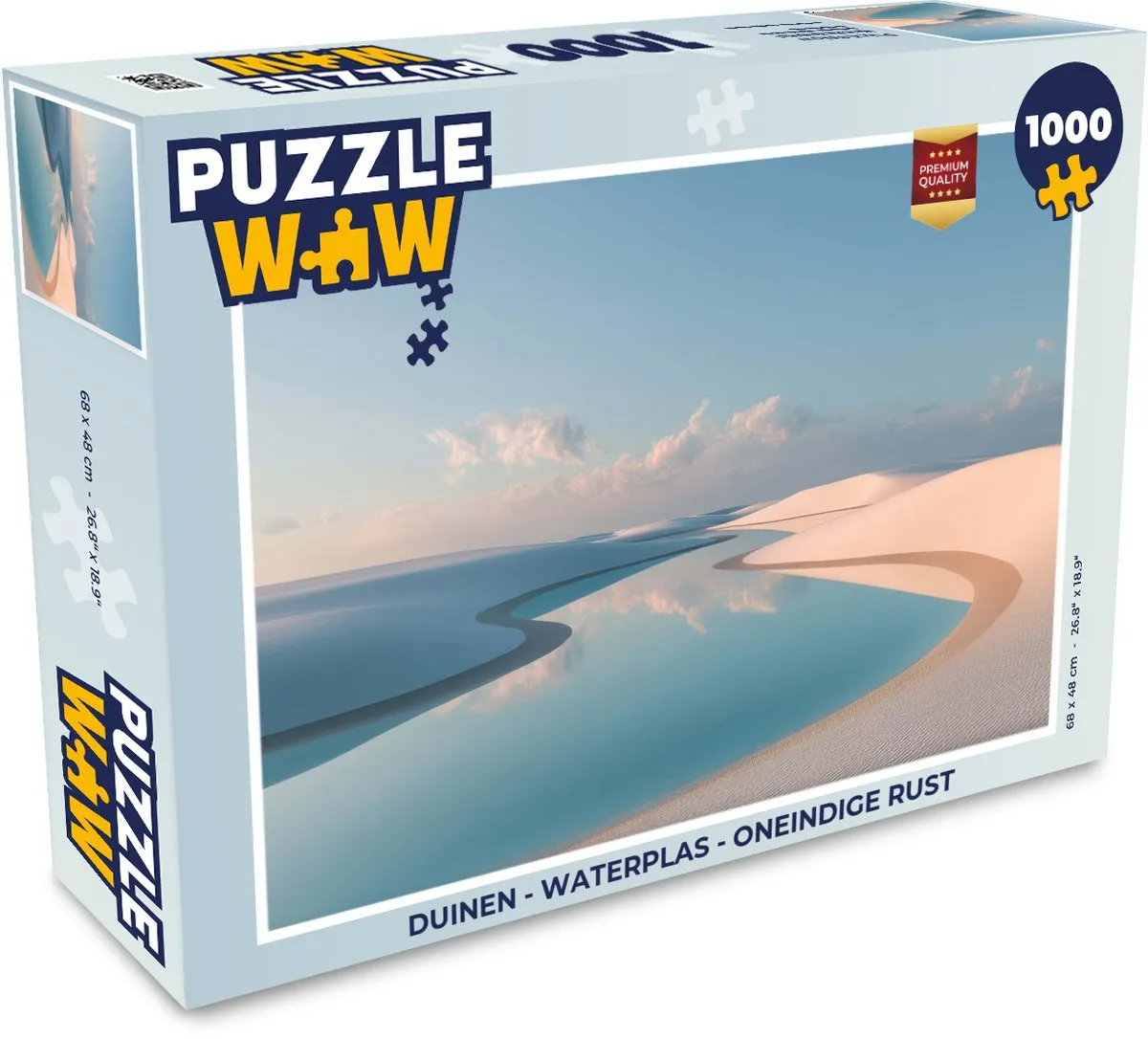 PuzzleWow Duinen Waterplas Oneindige Rust Puzzel - 1000 Stuks