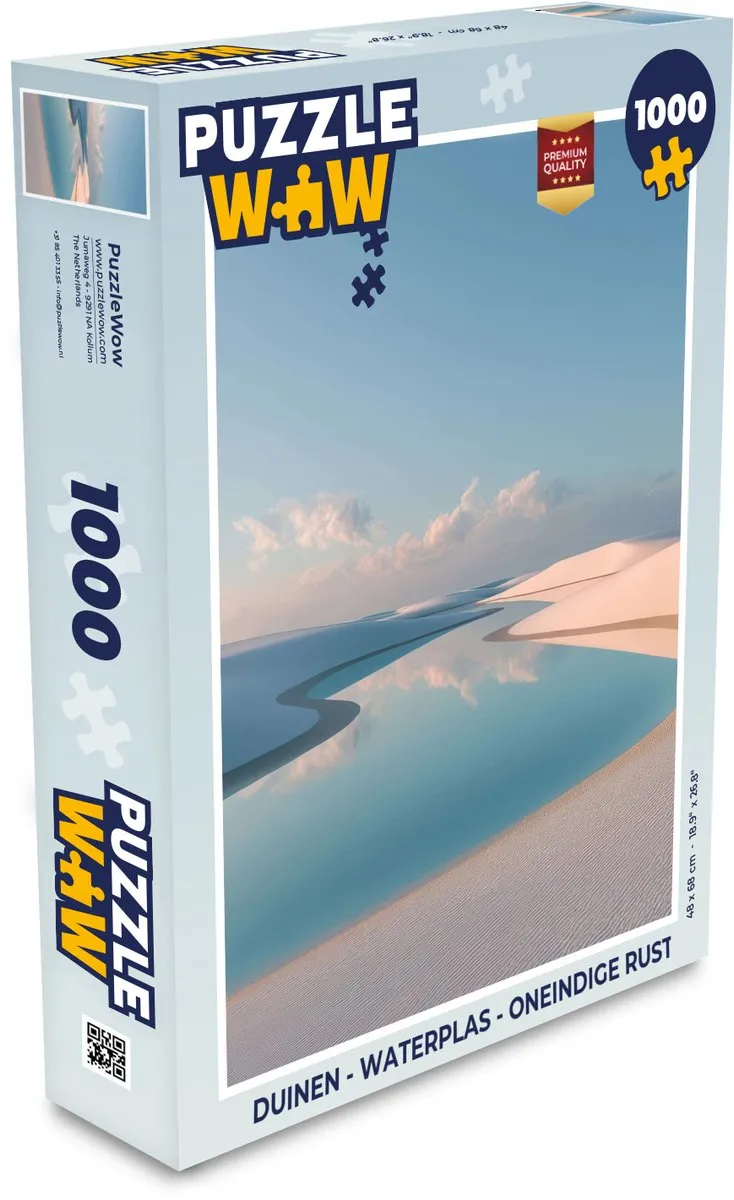 PuzzleWow Duinen Waterplas Oneindige Rust Puzzel