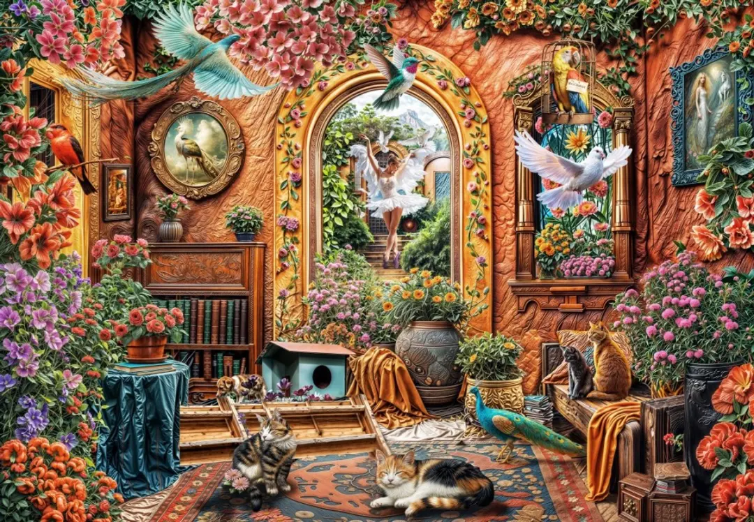 Grafika puzzel 1000 stukjes betoverde wereld danser