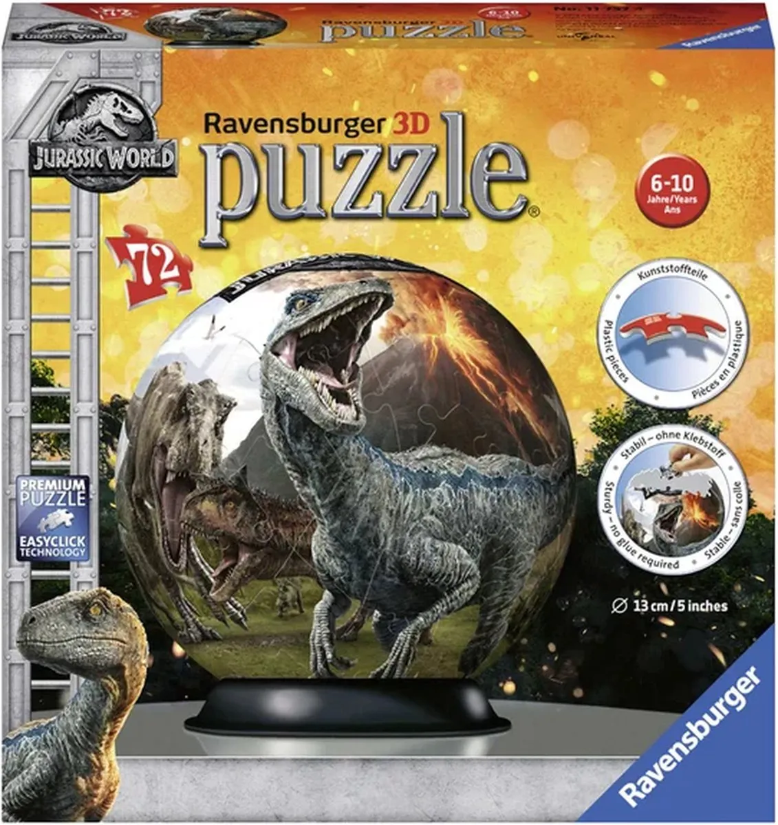 Ravensburger Jurassic World 3D Puzzel 72 Stuks - Multicolor