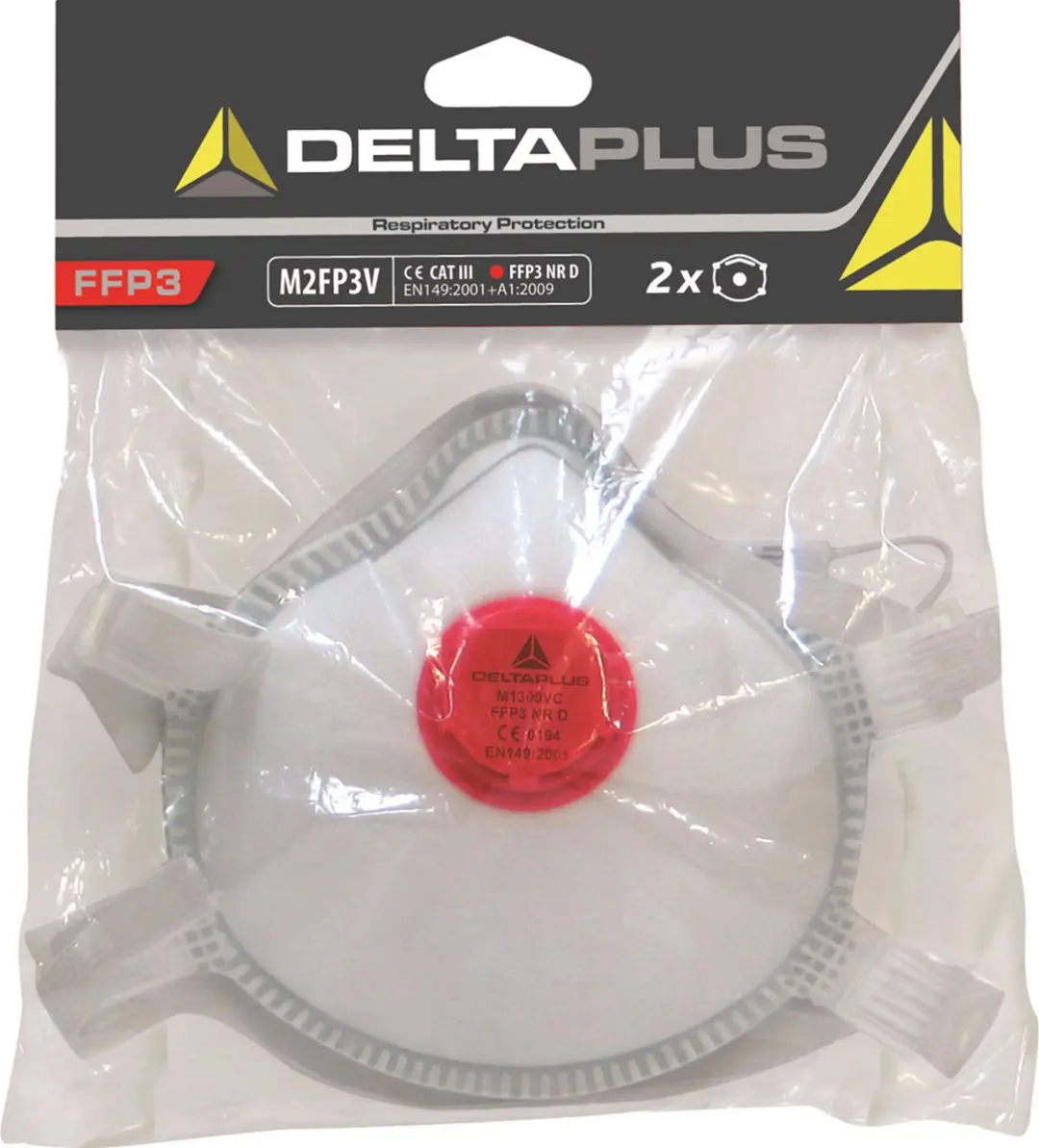 Delta Plus M2FP3V P3 Beademingsmasker met ventiel
