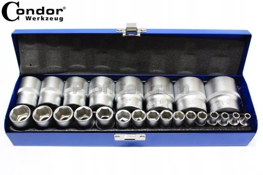 24-delige Doppenset Inch 1/4" & 1/2"