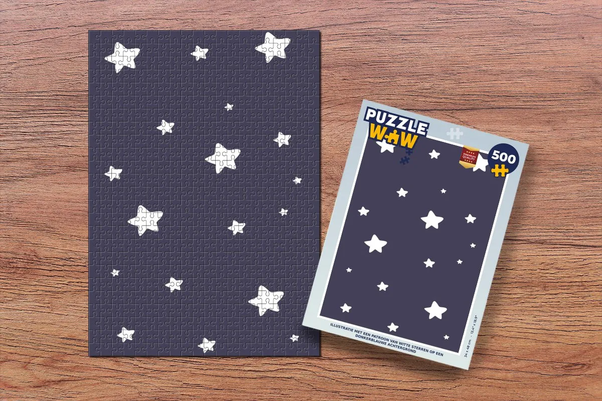 PuzzleWow Legpuzzel 500 Stuks - Multicolor Sterren