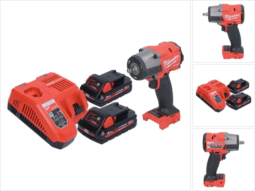 Milwaukee M18 FMTIW2F38-302 Accu-slagmoersleutel 18 V 745 Nm 3/8" borstelloos +