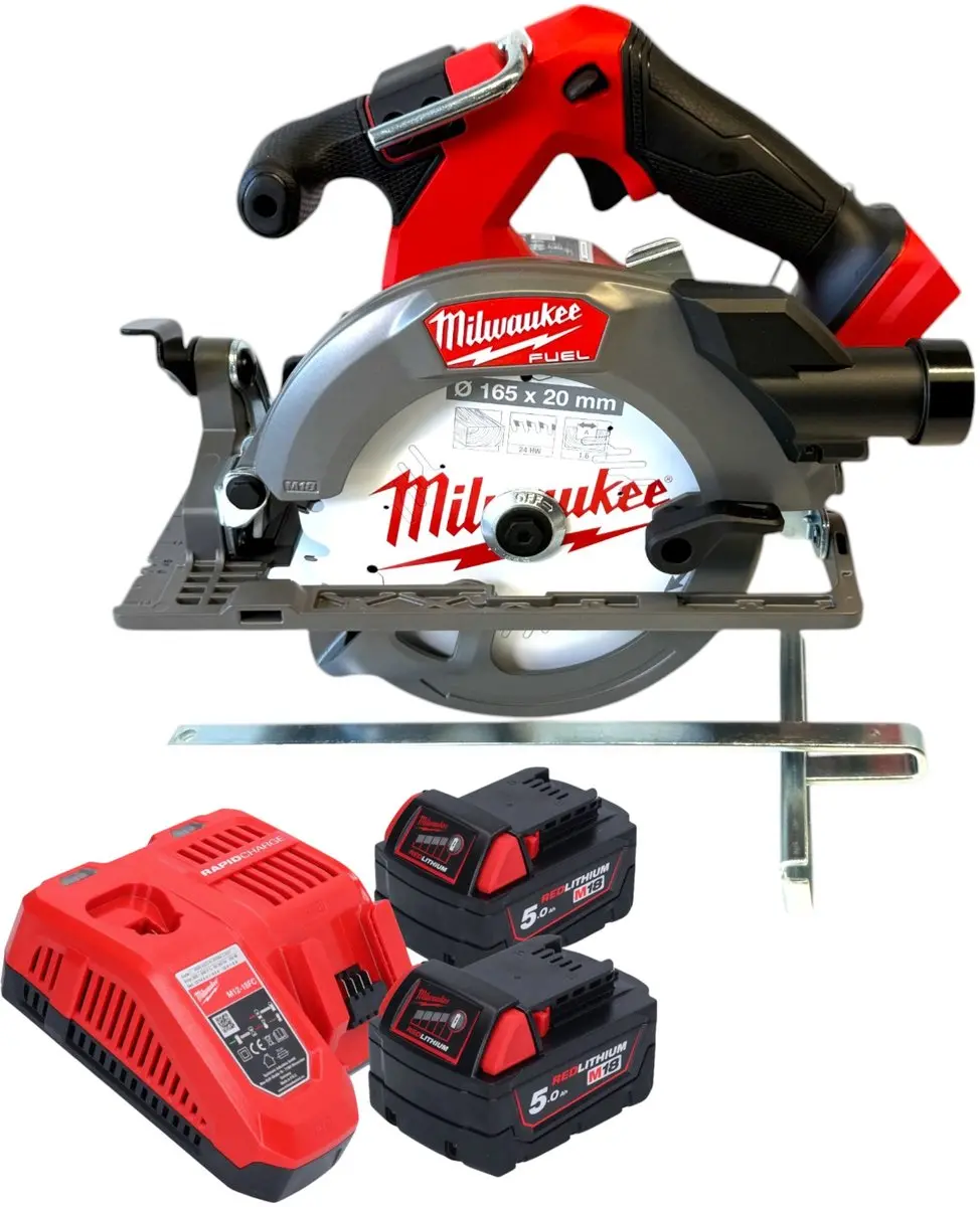Milwaukee M18 FCS552-502 Accu cirkelzaag 18 V 165 mm borstelloos + 2x accu 5.0 A