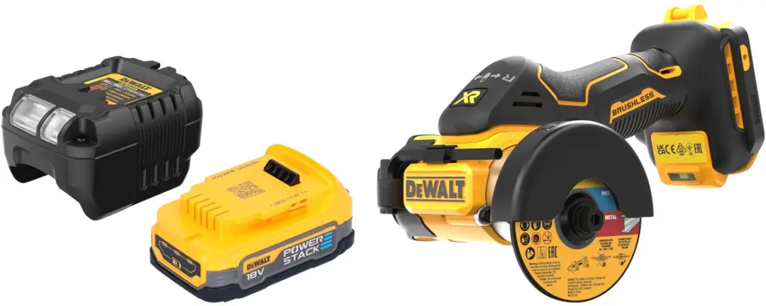 DeWalt DCS 438 E1 accu-multimateriaalzaag 18 V 76 mm borstelloos + 1x Powerstack