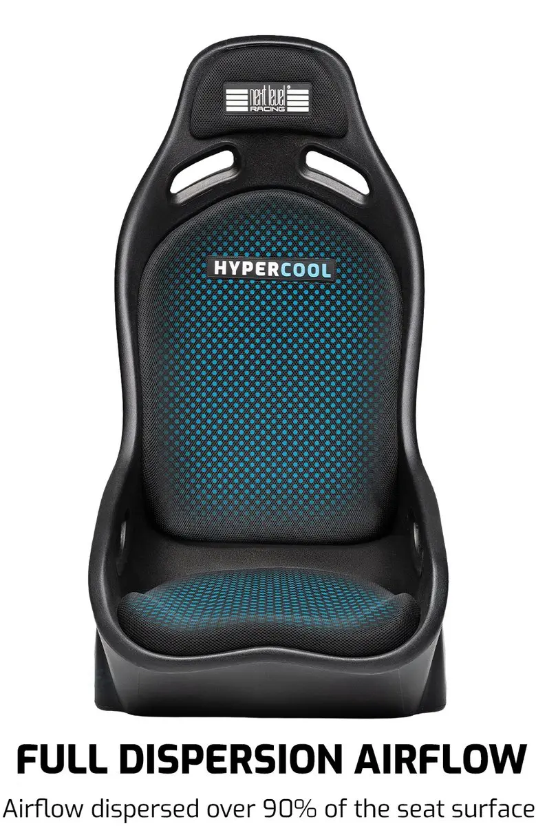 Next Level Racing ES1 HYPERCOOL Ventilated Sim Racing Stoel NLR-E062 - Zwart - afbeelding 2 van 6