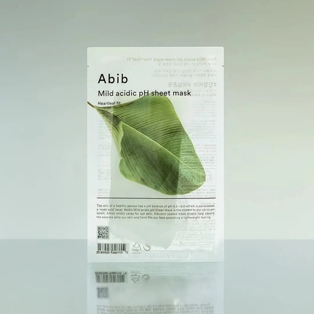 Abib Mild Acidic pH Sheet Mask Heartleaf Fit - afbeelding 3 van 5