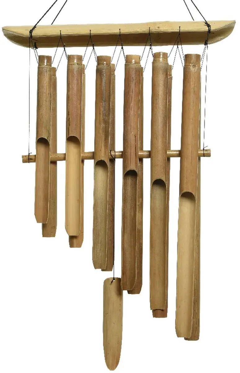 Kaemingk windgong bamboe naturel binnen en buiten 95 x 45 cm