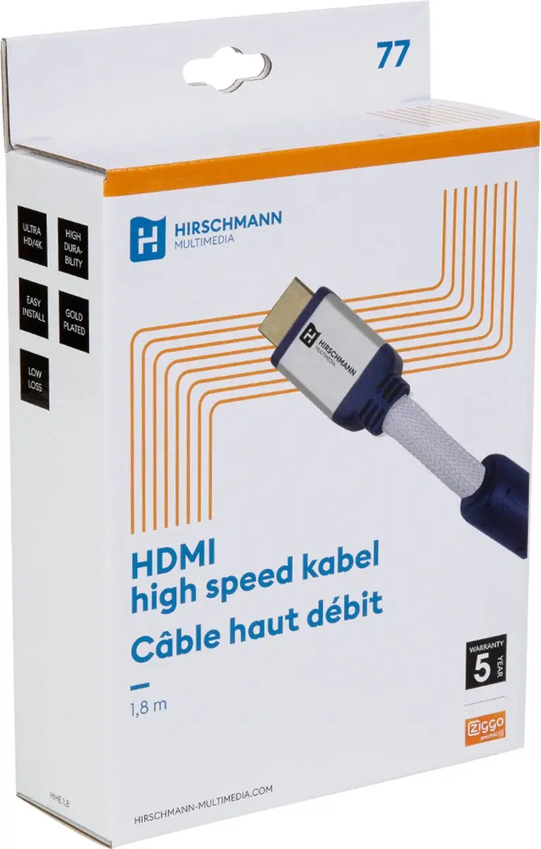 Hirschmann HDMI kabel High speed met Ethernet