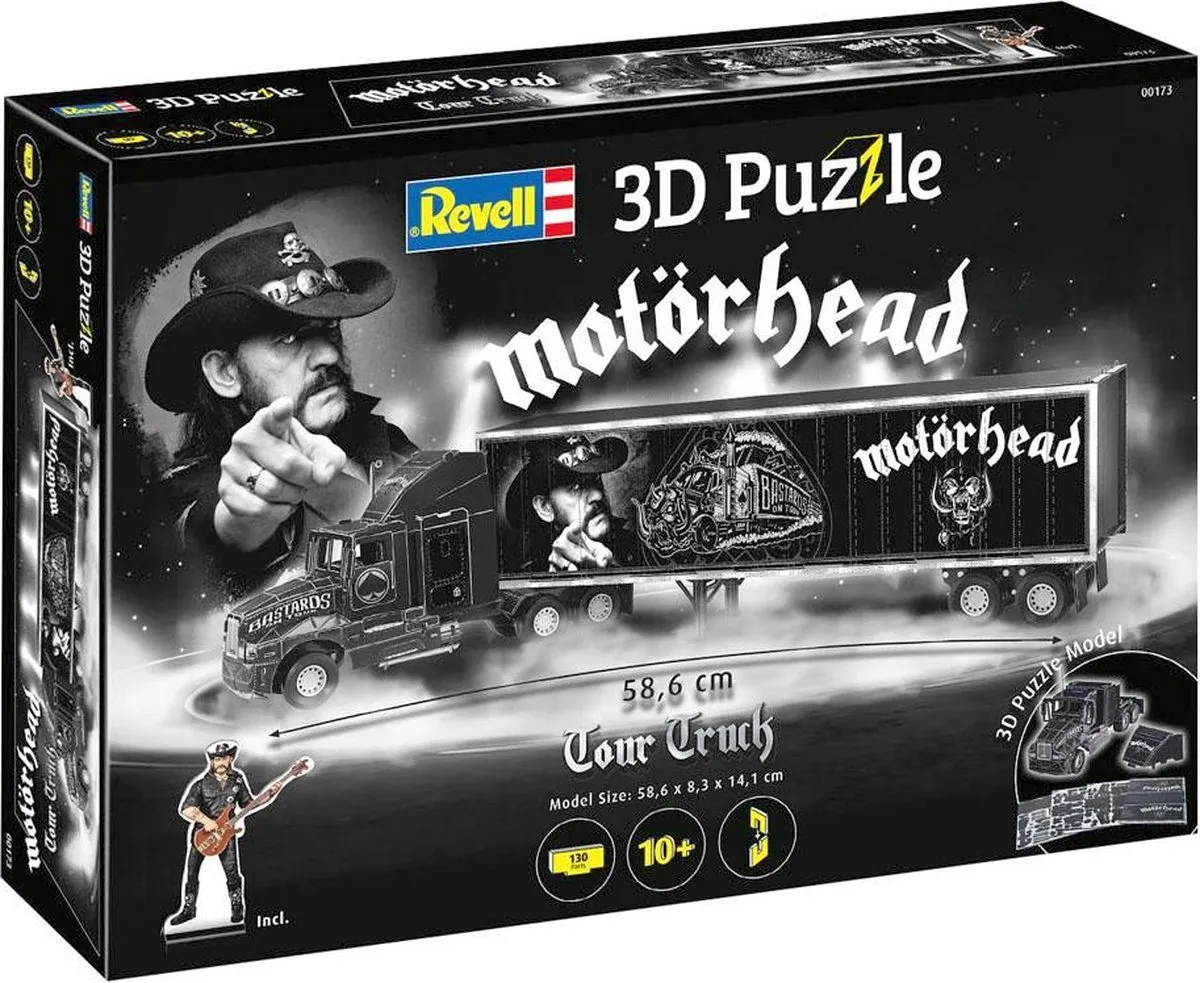 Revell 00173 Motörhead Tour Truck 3D Puzzel - 128 Stuks - Multi