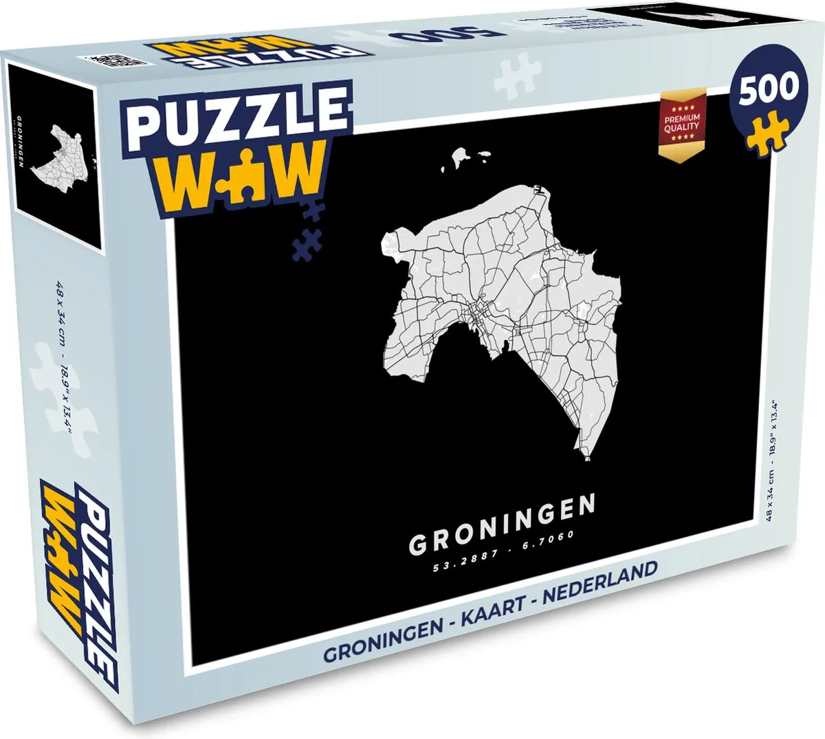 PuzzleWow Groningen Legpuzzel 500 Stuks