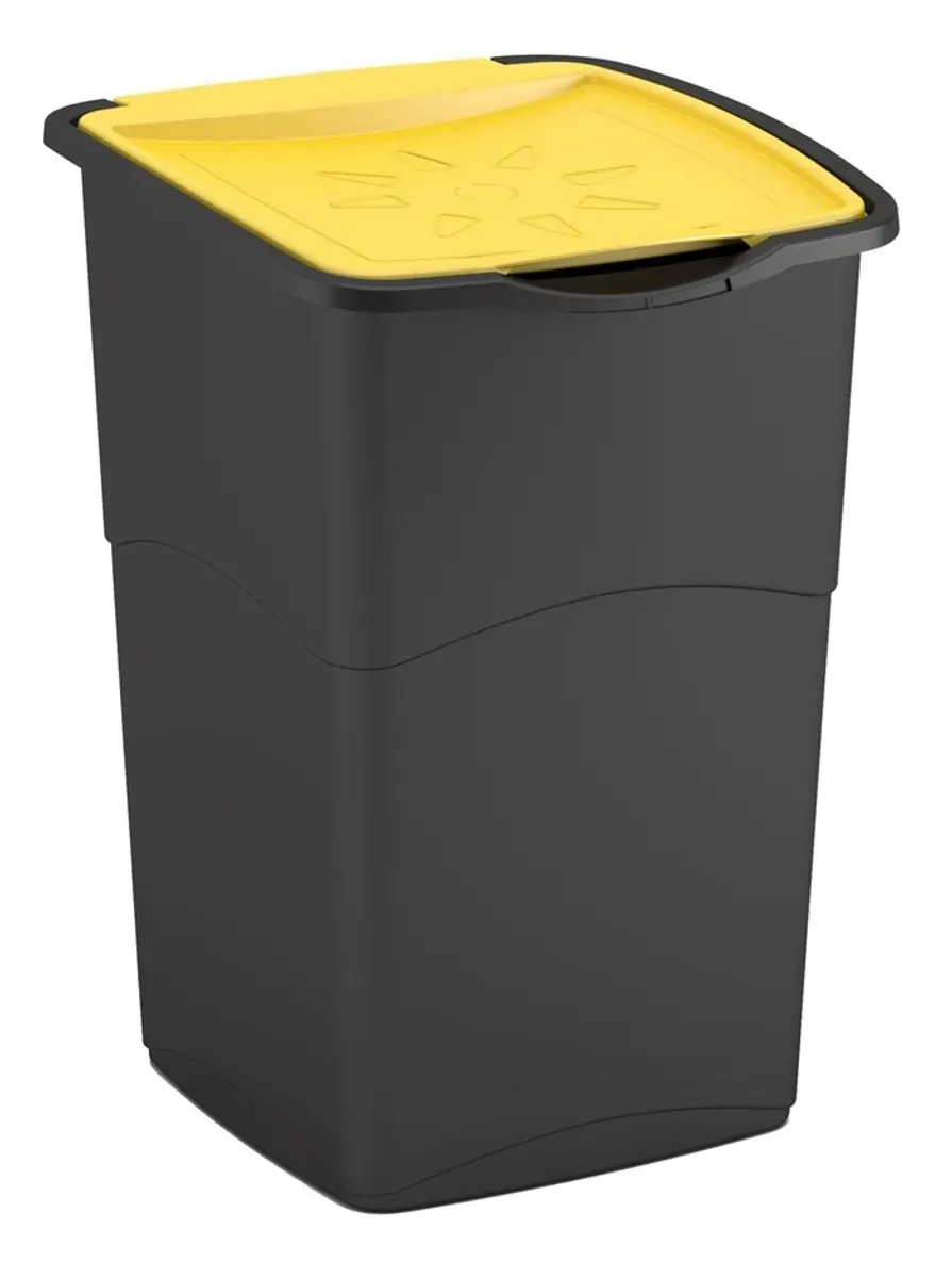 Curver Koral Bin Afvalbak 47L Geel