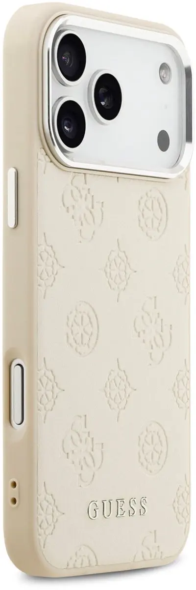 GUESS Backcover Hoesje iPhone 17 Pro Max - Magsafe Beige