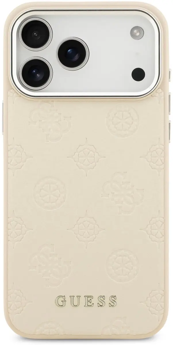 GUESS Backcover Hoesje iPhone 17 Pro Max - Magsafe Beige