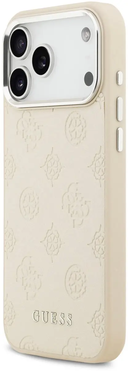 GUESS Backcover Hoesje iPhone 17 Pro Max - Magsafe Beige