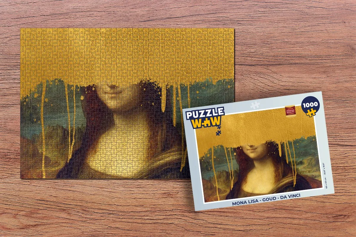 PuzzleWow Mona Lisa Legpuzzel 1000 Stuks - Multicolor