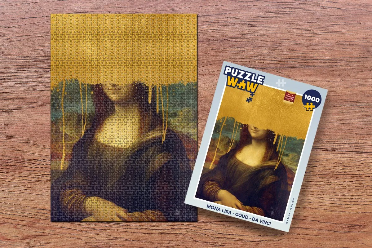 PuzzleWow Mona Lisa Legpuzzel 1000 Stuks - Multicolor