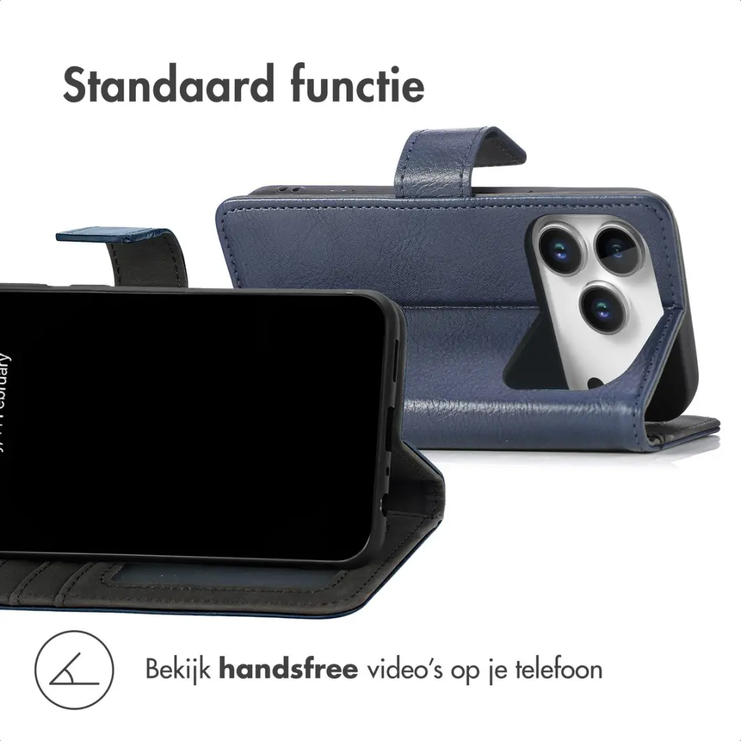 Imoshion Hoesje iPhone 17 Pro - Donkerblauw - 3 Pasjes