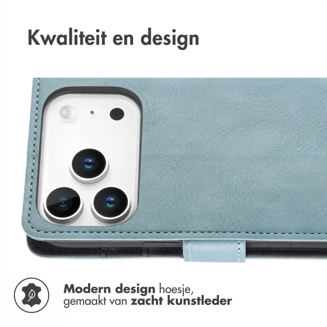 Imoshion Hoesje iPhone 17 Pro Lichtblauw - 3 Pasjes