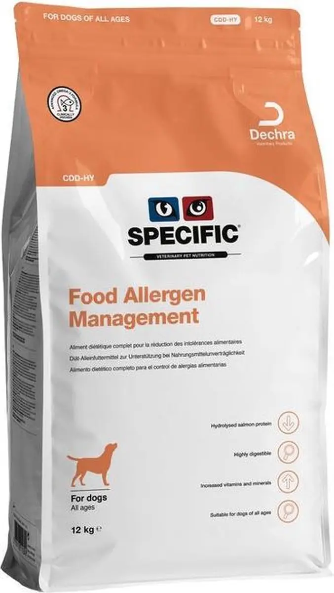 Specific CDD-HY Hondenvoer Allergen Management 12kg