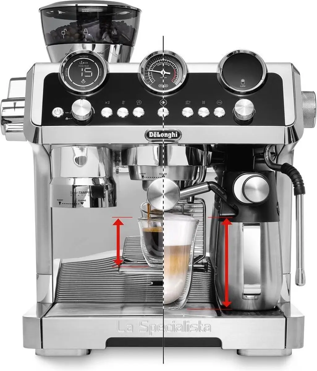 De'Longhi La Specialista Maestro EC9865.M Pistonmachine - Zilver - afbeelding 4 van 6