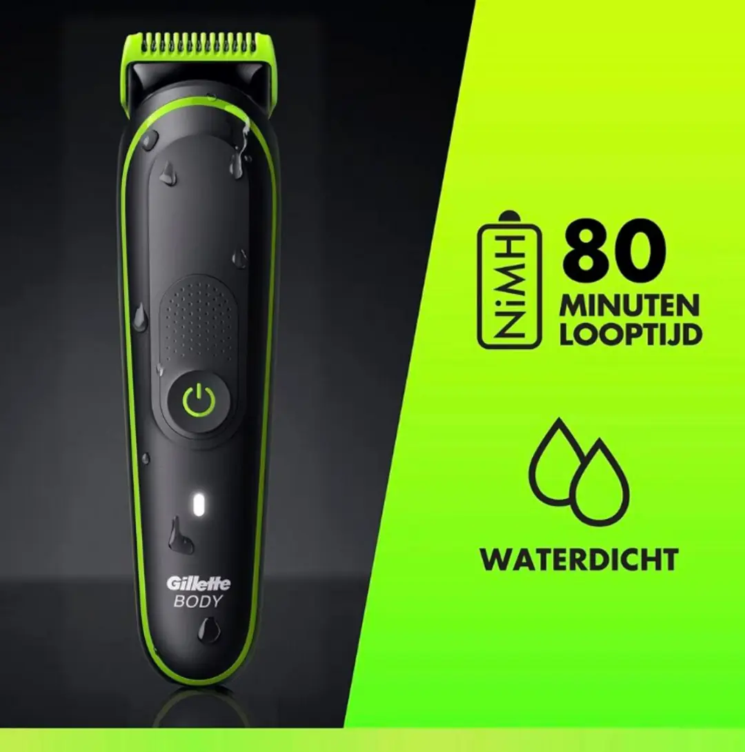 GilletteLabs i3 Body + Intimate Lichaamstrimmer - Zwart