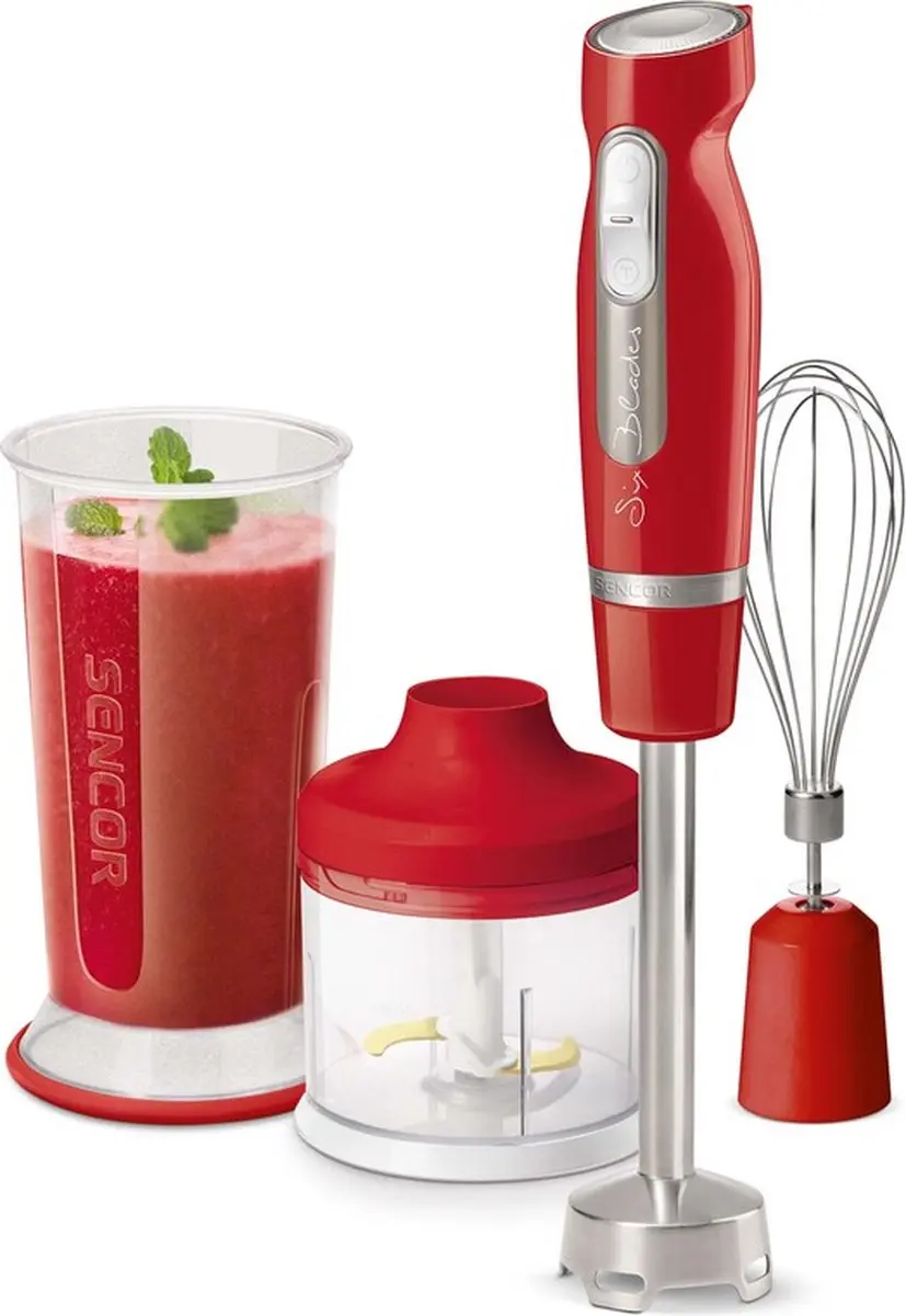 Sencor SHB 4464RD-EUE3 Staafmixer 1000W - Rood - afbeelding 5 van 6