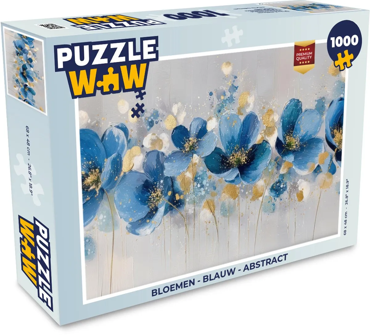 PuzzleWow Bloemen Abstract Legpuzzel 1000 Stuks