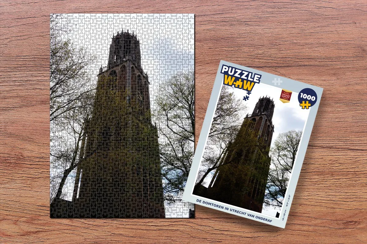 PuzzleWow Boom Domtoren Utrecht Legpuzzel 1000 Stuks - Multicolor
