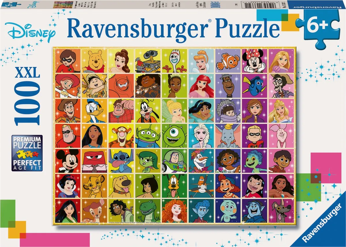Ravensburger Disney Collage Legpuzzel 100 XXL Stukjes - 133321