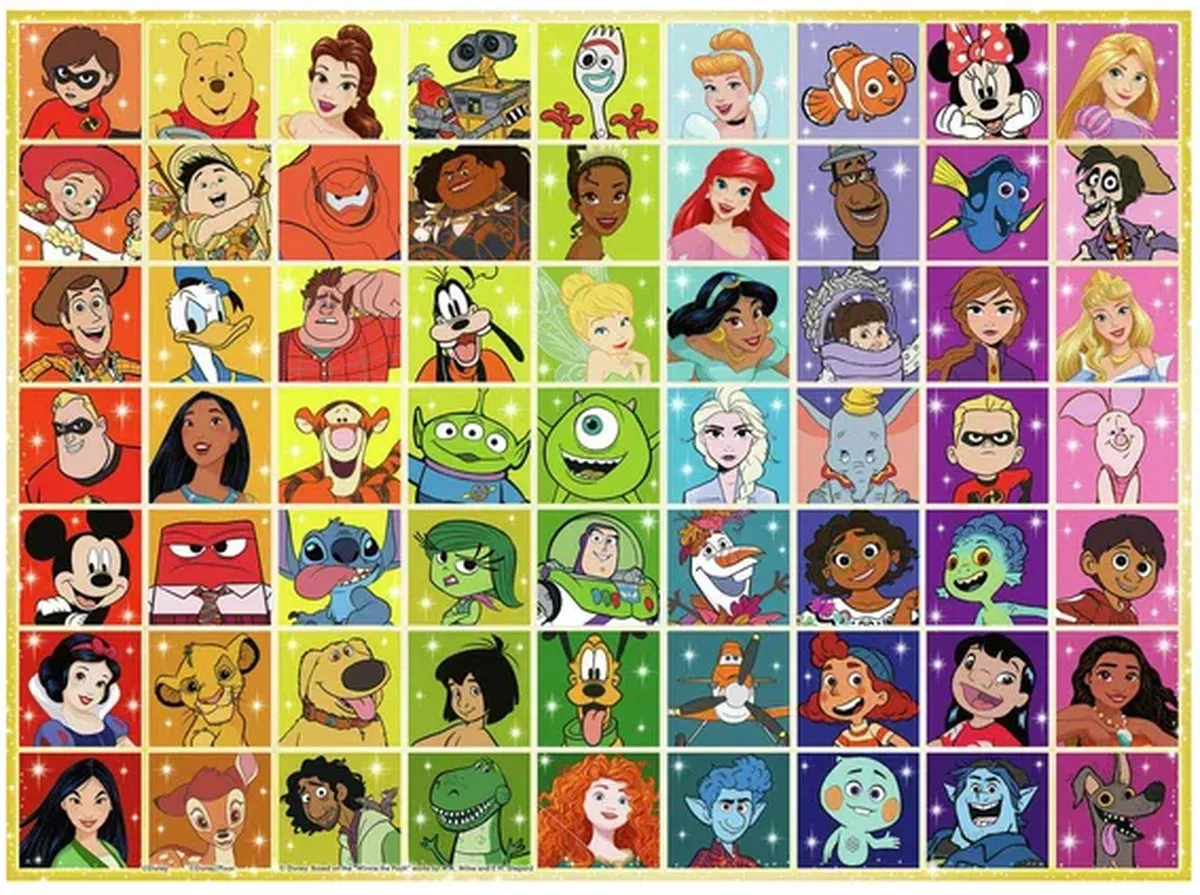 Ravensburger Disney Collage Legpuzzel 100 XXL Stukjes - 133321