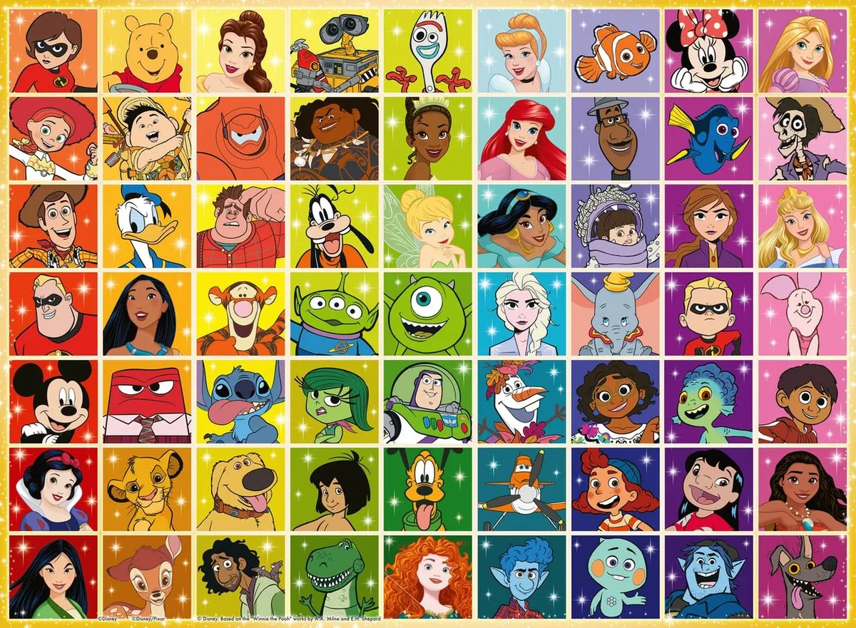 Ravensburger Disney Collage Legpuzzel 100 XXL Stukjes - 133321