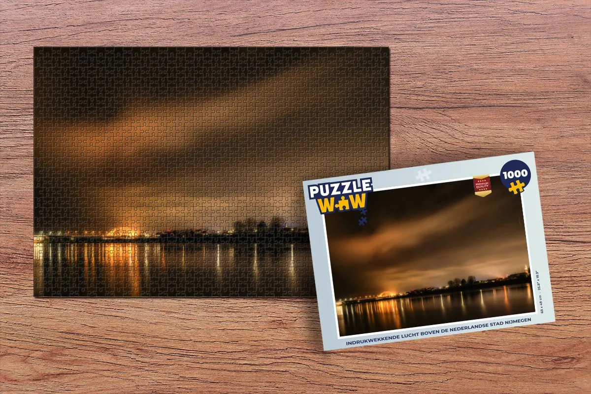 PuzzleWow Nijmegen Lucht Licht Legpuzzel 1000 Stuks