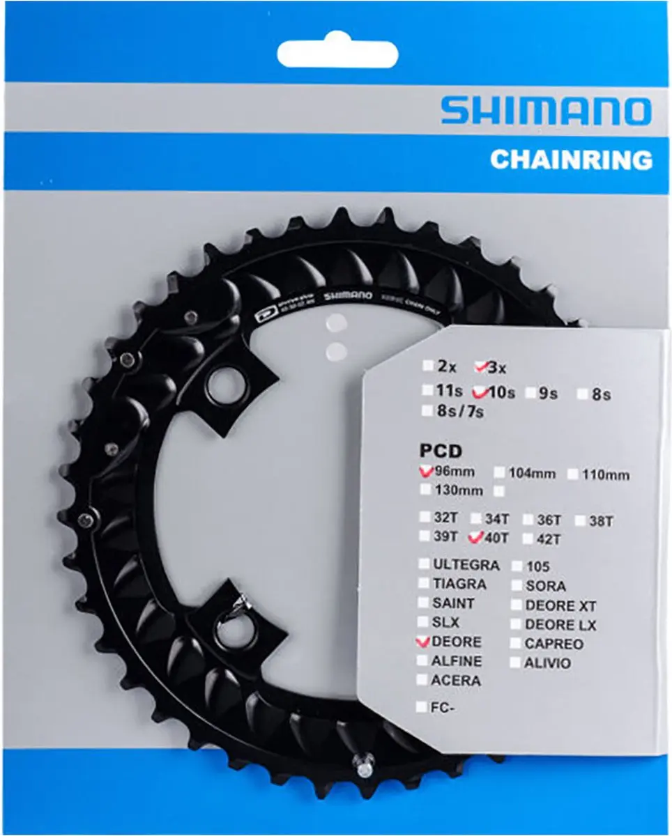 Shimano FC-M6000 Kettingblad 30T - 3x10 Versnellingen - Zwart