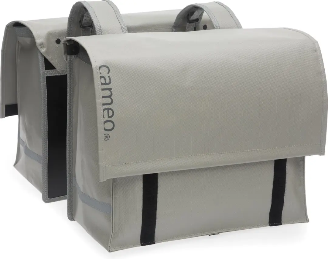 New Looxs Cameo Double Bisonyl - Dubbele Fietstas - 46 liter - Grijs