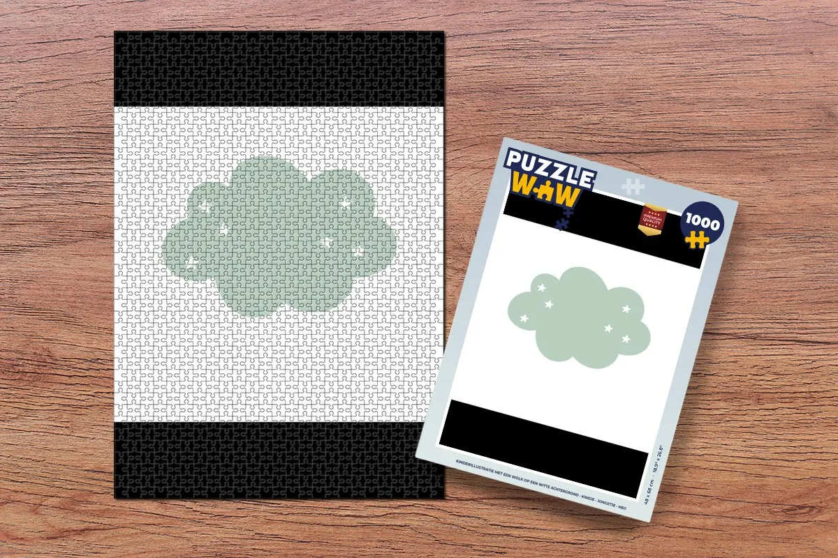 PuzzleWow Wolk Legpuzzel 1000 Stuks - Multicolor