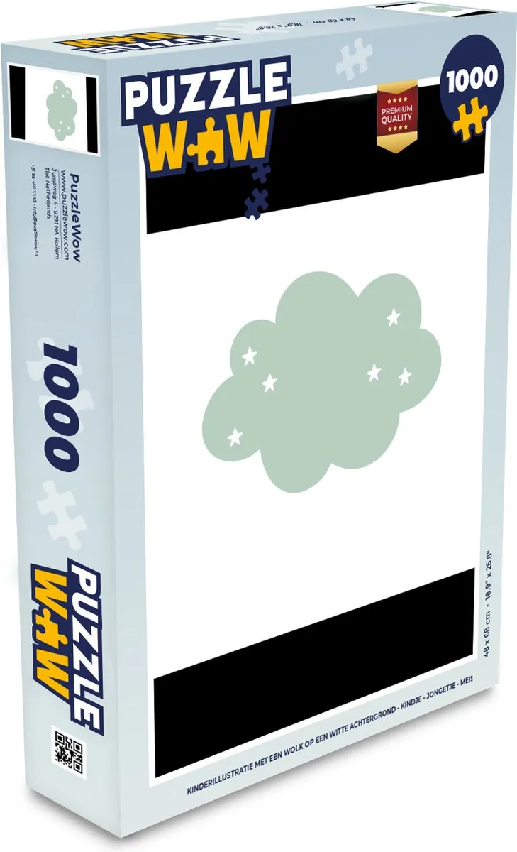 PuzzleWow Wolk Legpuzzel 1000 Stuks