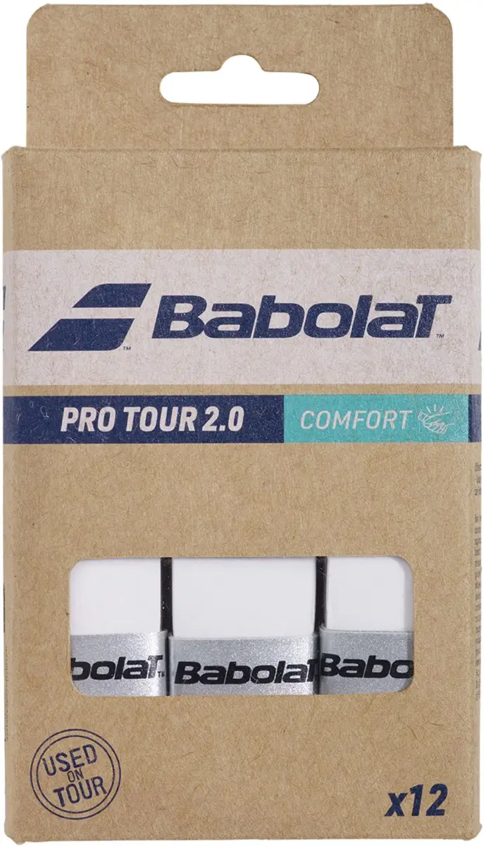 Babolat Pro Tour 2.0 Overgrips - 12 Stuks - Wit