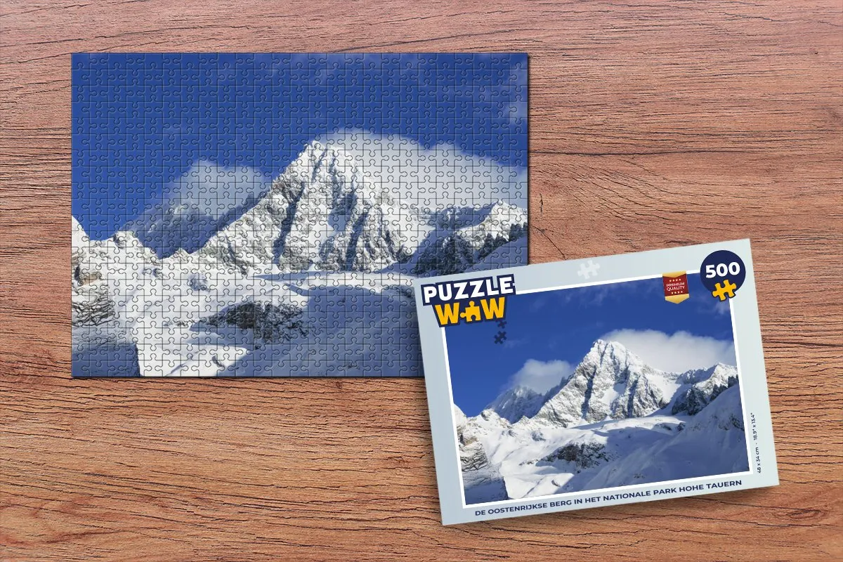 PuzzleWow Legpuzzel Hohe Tauern 500 Stuks