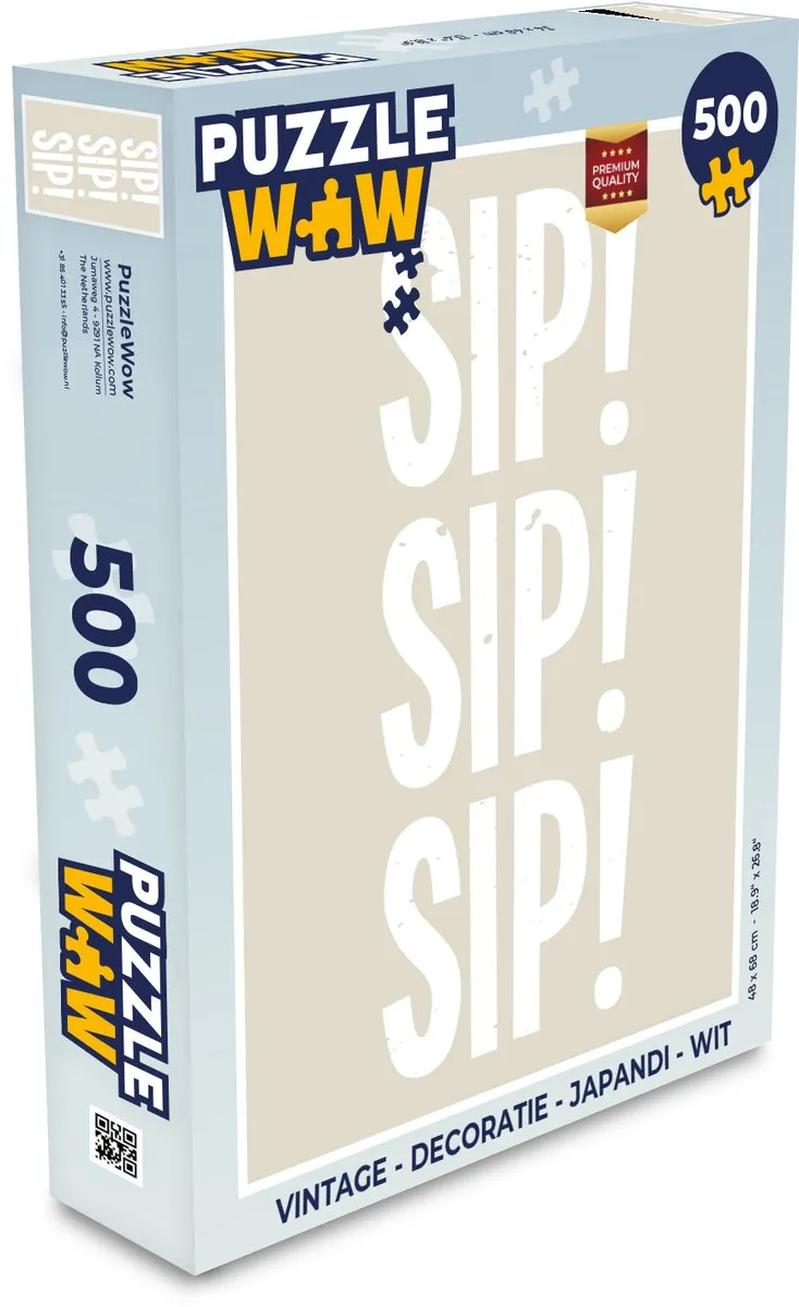 PuzzleWow Japandi Puzzel 500 Stuks