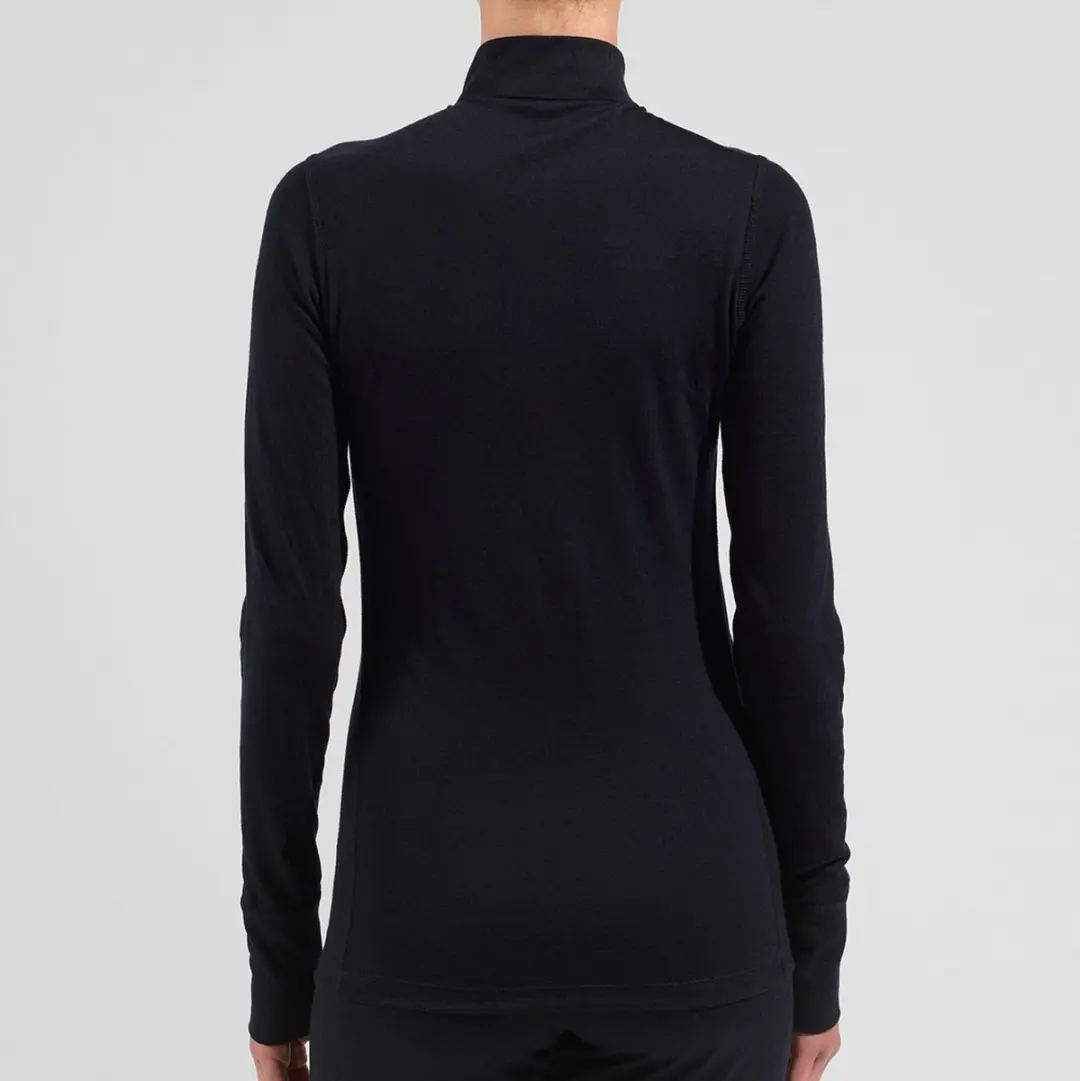 ODLO Natural Merino 200 Half Zip Thermoshirt - XL - Zwart