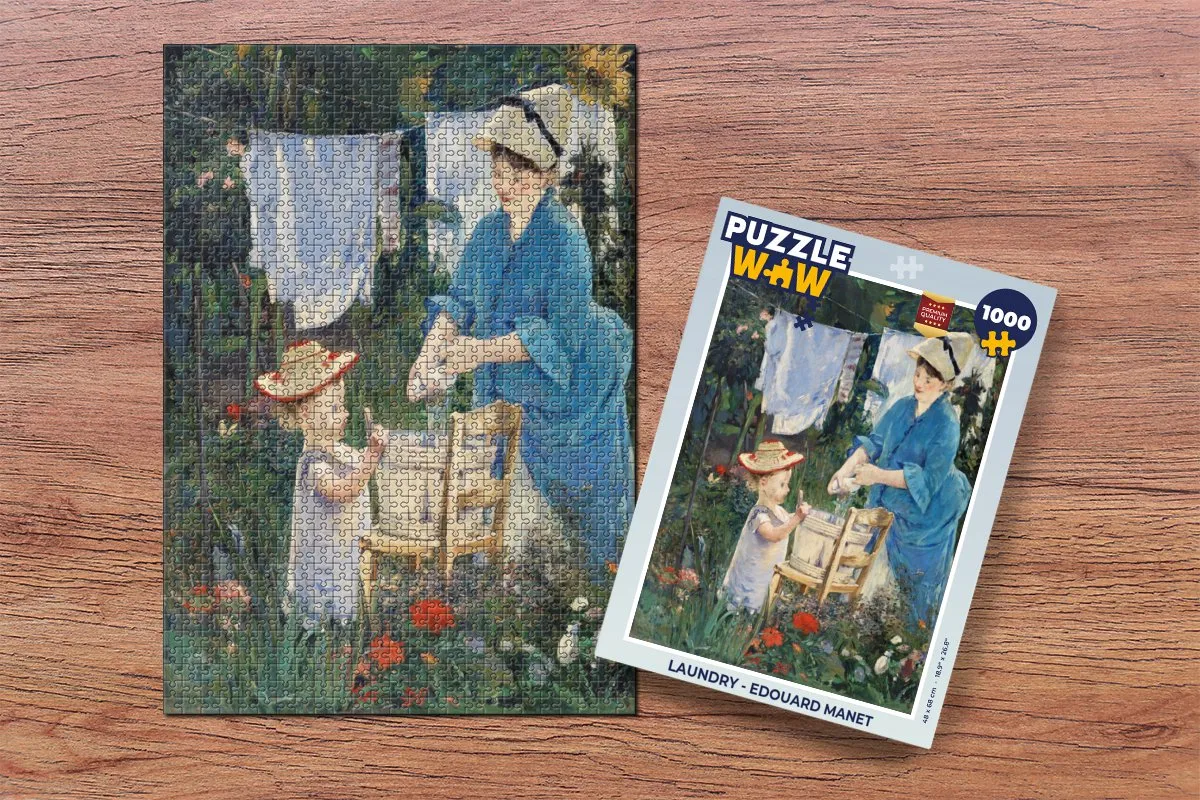 PuzzleWow Legpuzzel Edouard Manet 1000 Stuks - Multicolor