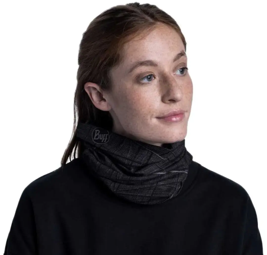 Buff Original EcoStretch Embers Black Nekwarmer - Zwart