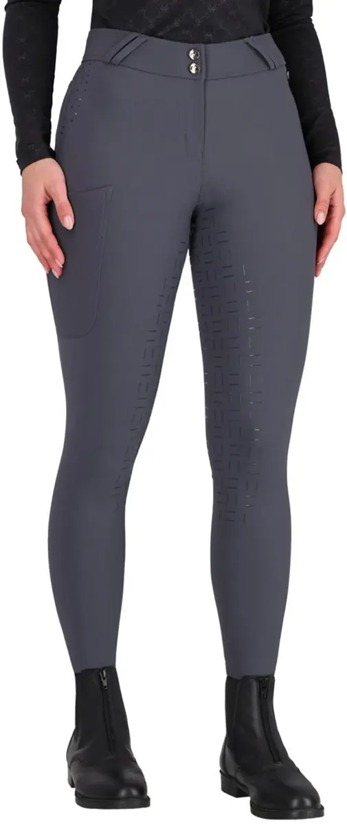 Qhp Rijbroek Livora Full Grip AW26 Iron Grey