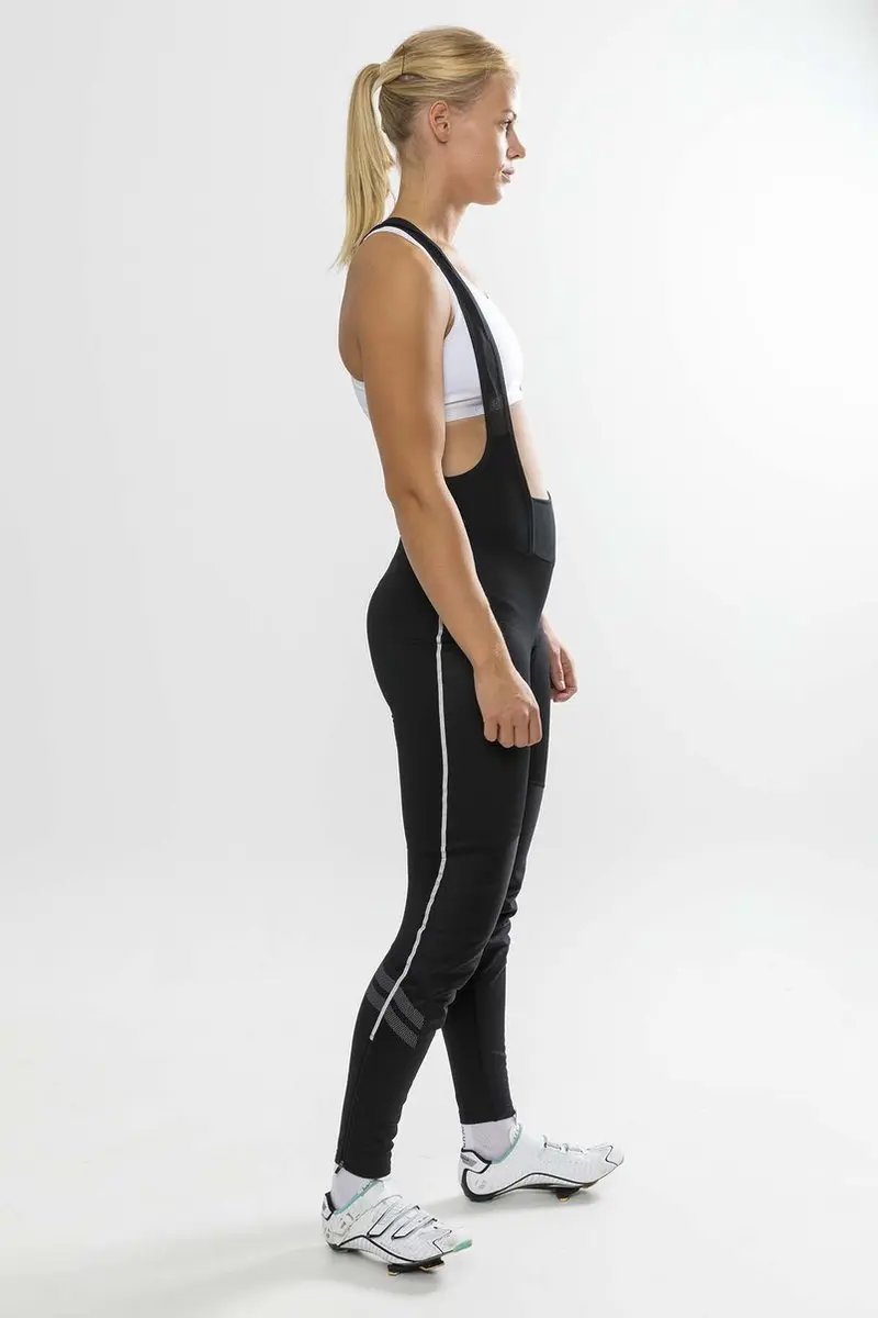 Craft Ideal Wind Bib Tights W S - Zwart