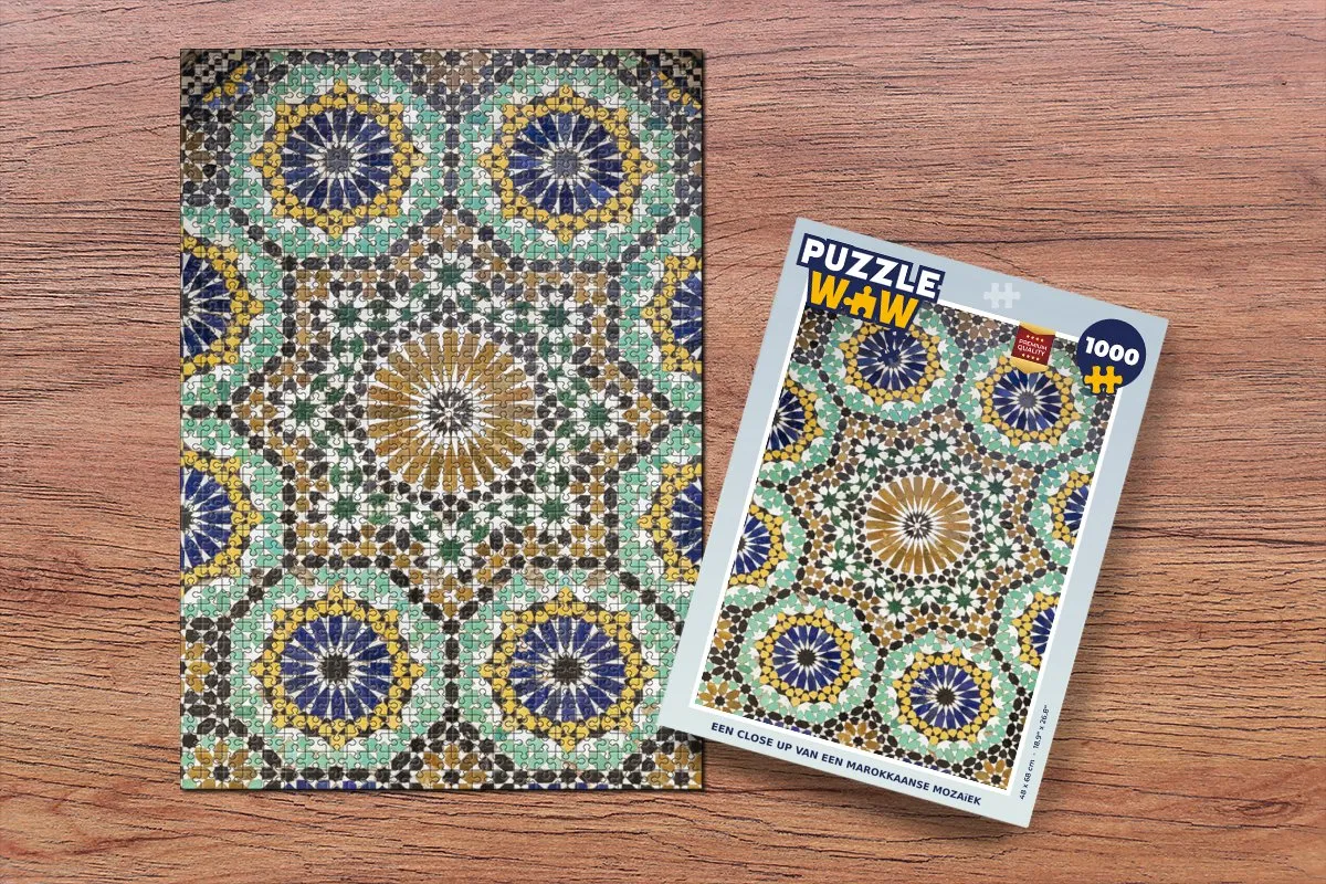 PuzzleWow Legpuzzel Marokkaanse Mozaïek 1000 Stuks