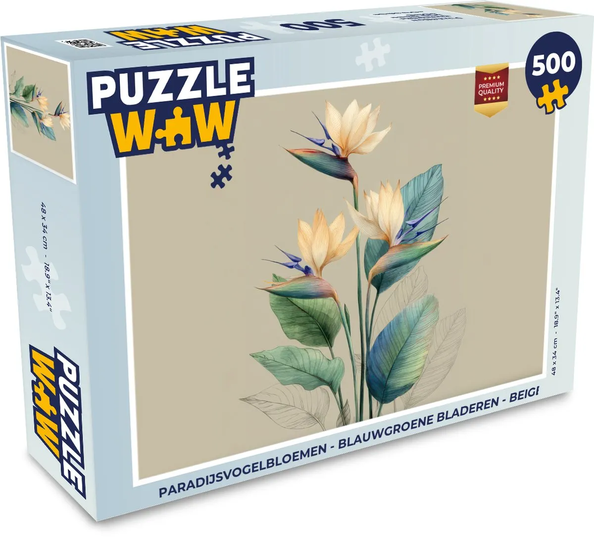 PuzzleWow Paradijsvogelbloemen Legpuzzel 500 Stuks